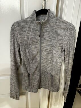 lululemon athletica Heathered Gray Full-Zip Utility Jacket